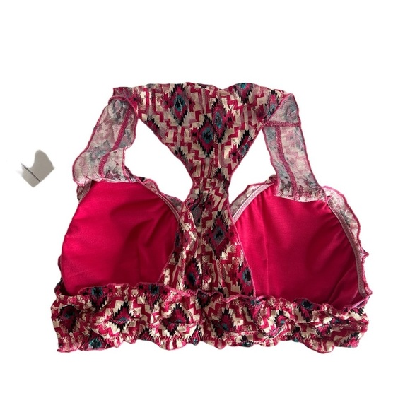Crazy Train Fushia Women’s Aztec Print Bralette - Picture 4 of 8